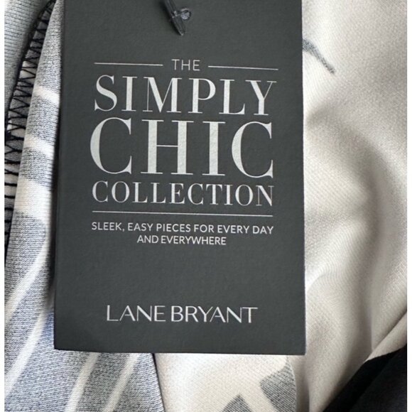 Lane Bryant Simply Chic Collection Sleeveless Maxi Dress Size 18/20 Black & Whit - Picture 7 of 10